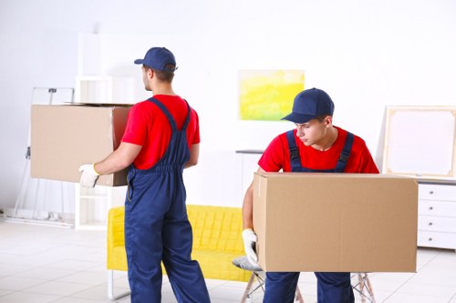 Student removals in Southwark with moving boxes and local street access