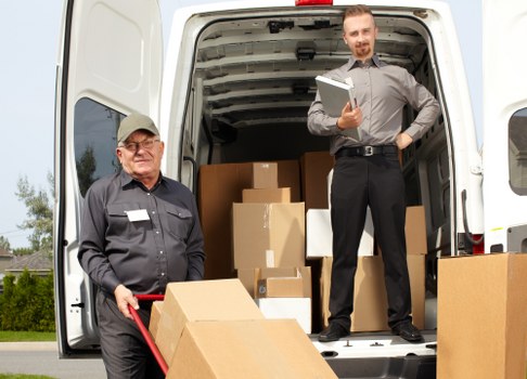 Office move using a removal van in Southwark