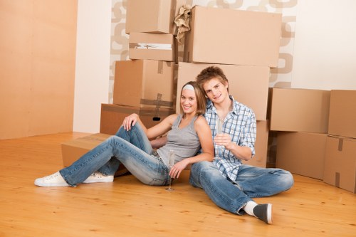 Removal van supporting a local Southwark home move