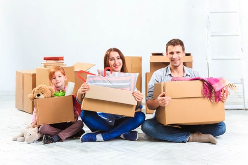 Packing and transport support for an office move in Southwark