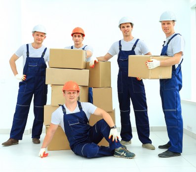 Removal crew loading furniture as part of a Southwark move
