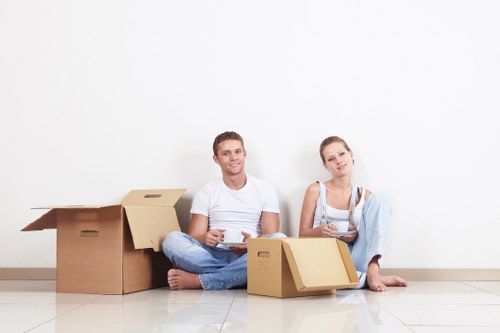 Careful loading during a Southwark removal service