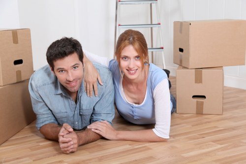 Preparing items for a man with van booking in Southwark