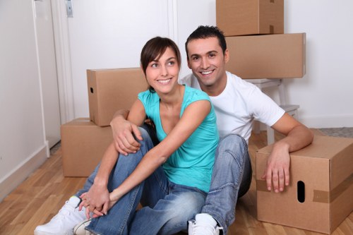 Customer booking a professional removals service and confirming details