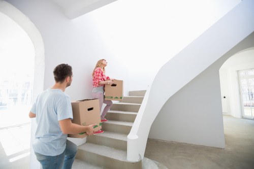 Organised unpacking in a Southwark property