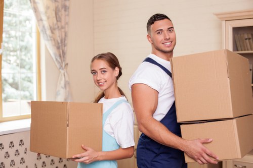 Employee reviewing modern slavery reporting and training materials